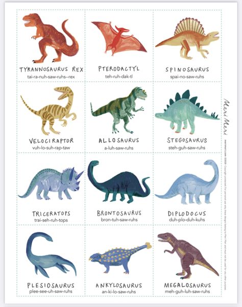 Dinosaurs Poster, Dinosaurs Pictures, Pictures Of Dinosaurs, Dinosaur Poster Printable, Dinosaurus Art, Watercolor Dinosaur Party, Dino Printables, Dino Watercolor, Dinosaur Poster