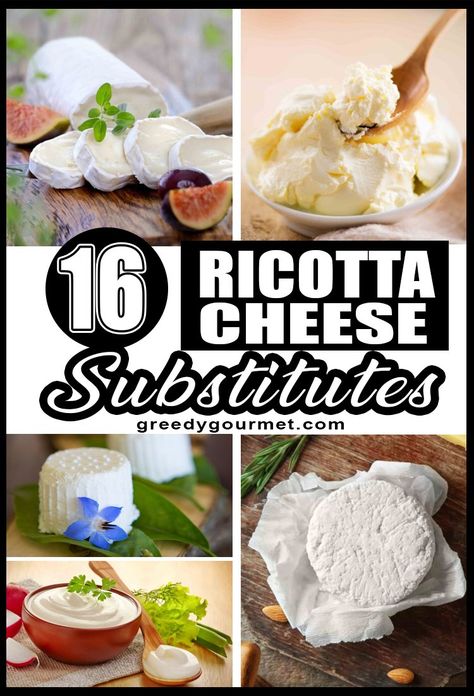 16 Ricotta Cheese Substitutes Substitute For Ricotta Cheese, Chicken Ballotine Recipe, Cheese Lasagna Recipe, Lasagna Food, Substitute Ingredients, Cheese Substitute, Ricotta Cheese Recipes, Cheese Alternative, Ricotta Ravioli