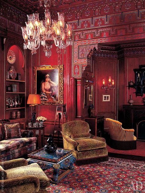 Stately The Red Room, Deco Baroque, Maximalist Interior, Arsitektur Masjid, Victorian Interior, Victorian Interiors, Apartment Decoration, Red Room, Maximalist Decor