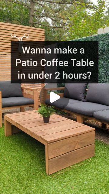 JP Strate on Instagram: "Why spend hundreds/thousands on patio furniture when you can make this coffee table for around $50? It's so fast and easy you can be showing it off in your backyard by this weekend!  #therehablife #patiofurniture #patioseason #patio #coffeetable #diyfurniture #outdoorliving" Make Coffee Table, Diy Garden Table, Diy Patio Table, Wood Bench Outdoor, Easy Patio, Backyard Garden Diy, It's Snowing, Painted Patio, Garden Coffee Table