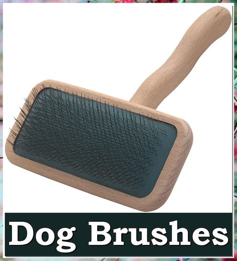 Dog Grooming Brush - at home for long hair dog Triangle Head, Slicker Brush, Oval Brush, Dog Grooming Supplies, Types Of Coats, Finishing Spray, Dog Brushing, Angled Brush, Dog Shampoo