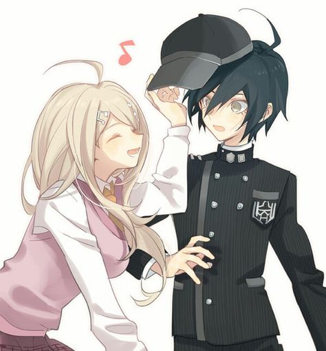 Kaede Akamatsu & Shuichi Saihara Shuichi X Kaede, Kaede Akamatsu, New Danganronpa V3, Shuichi Saihara, Trigger Happy Havoc, Danganronpa 3, Danganronpa V3, Danganronpa Characters, Animated Icons