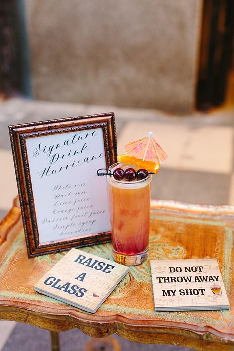 Hamilton Inspired Wedding in Los Angeles at The Theatre at Ace Hotel | Southern California Wedding Ideas and Inspiration Broadway Wedding, 18th Party Ideas, Broadway Theme, Hamilton Wedding, Party Drinks Alcohol, Musical Theme, Party Food Platters, Bachelorette Trip, Ace Hotel