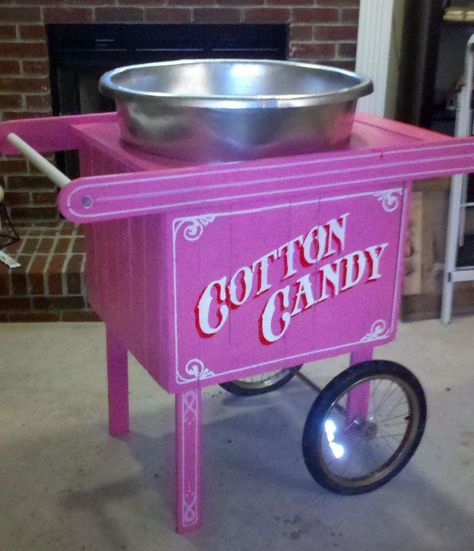 Fake Cotton Candy, Diy Cotton Candy, Clown Ideas, Cotton Candy Cart, Hand Painted Lettering, Fall Carnival, Creepy Carnival, Halloween Circus, Steampunk Festival