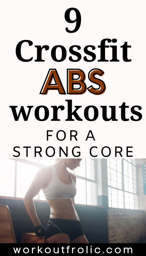 Crossfit can transform your midline! If you're in pursuit of a six-pack, try these 9 Crossfit ab workouts that will strengthen your core! #crossfit #abs #sixpack #crossfitwods #crossfitworkout Crossfit Abs Wod, Core Wods Crossfit, Crossfit Core Workout, Crossfit Ab Workout, 20 Minute Ab Workout, Hard Ab Workouts, Crossfit Workouts For Beginners, Crossfit Program, Wods Crossfit