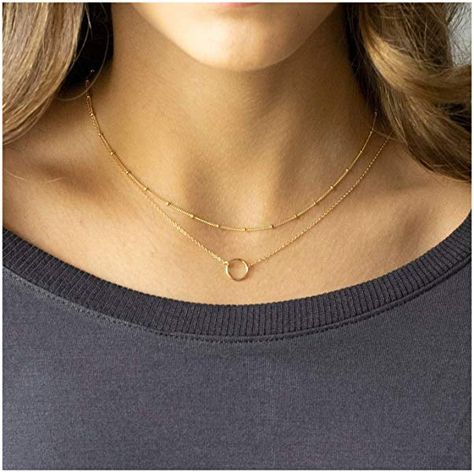 Double Layer Necklace, Choker Pendant, Retro Ring, Back Necklace, Layered Necklace Set, Friendship Necklaces, Dainty Gold Necklace, Beaded Pendant Necklace, Game Dresses