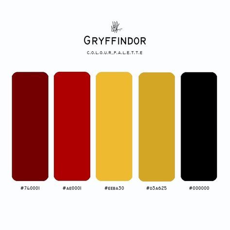 Google Lens Hogwarts Houses Color Palette, Gryffindor Color Palette, Hogwarts Color Palette, Hogwarts Colors, Harry Potter Palette, Hogwarts Illustration, Harry Potter Color Palette, Hogwarts House Colors, Harry Potter Blanket