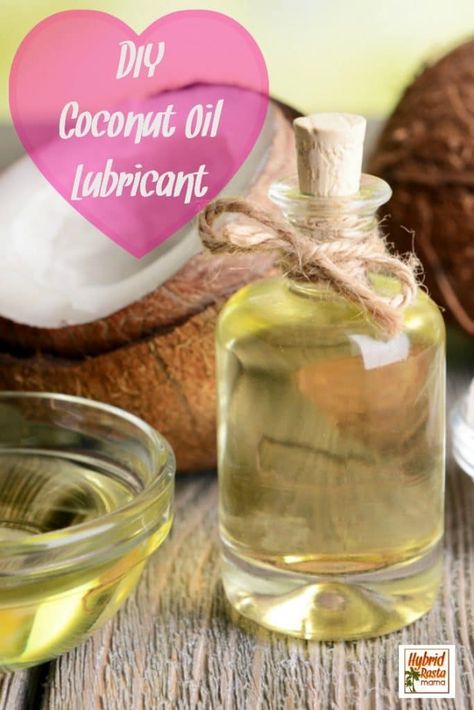 This DIY coconut oil lubricant is sure to be a show stopper for those intimate moments. Also makes a great personal lubricant when mother nature needs a little help. #lubricant #coconutoil #intimacy From HybridRastaMama.com Natural Lubricants For Women, Diy Lubricant, Personal Lubricant Recipe, Natural Lube, Diy Massage Oil, Liquid Coconut Oil, Diy Massage, Hormonal Imbalances, Natural Lubricant