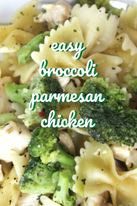 Skillet Broccoli, Chicken Broccoli Pasta Recipes, Chicken Bowtie Pasta, Broccoli Parmesan, Bow Tie Pasta Recipe, Skinless Chicken Breast Recipes, Broccoli Pasta Recipe, Chicken Broccoli Pasta, Chicken Pasta Dishes