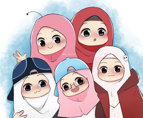 Anime Hijab Muslimah | Cute cartoon wallpapers, Best friends cartoon, Friend anime Animasi Best Friend Hijab, Sibil Wallpaper, Wallpapers Best Friends, Anime Hijab, Hijab Drawing, Fesyen Islam, Cartoons Dp, Friends Cartoon, Anak Haiwan