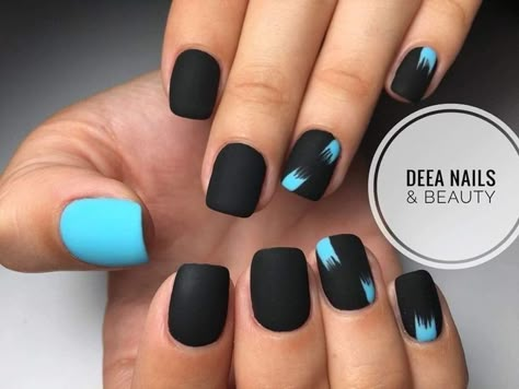 Mens Nails, Cute Nail Art Designs, Matte Nails Design, Work Nails, Black Nail Designs, Cute Gel Nails, Short Acrylic Nails Designs, Nail Art Ideas, Funky Nails