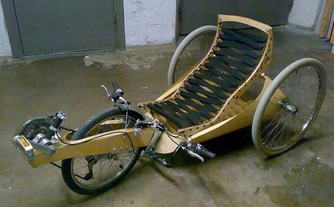 Endless-sphere.com • View topic - Wooden bicycles, lots of pics Mongoose Mountain Bike, Bamboo Bicycle, Wooden Bicycle, Wood Bike, Recumbent Bicycle, Wooden Bike, Reverse Trike, Diy Projektit, Cycle Car