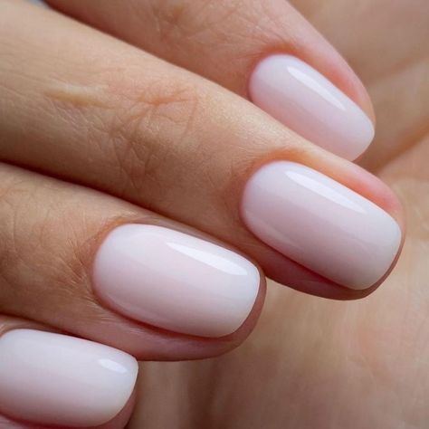 White Gel Nails, French Manicure Nails, Her Nails, White Nail, Neutral Nails, Milky White, Classy Nails, Chic Nails, Nude Nails