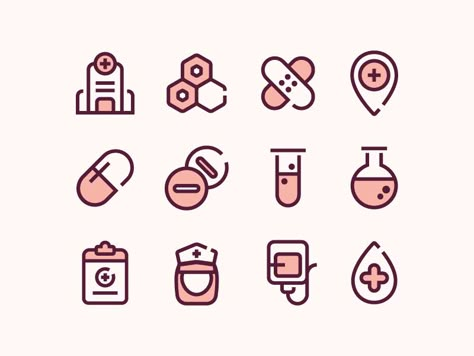 Hospital Pictogram Design, Pictogram For Hospital, Hospital Graphic Design, Creative Icon Design, Pet Icon, Hospital Icon, Marker Icon, Health Icon, Healthcare Logo