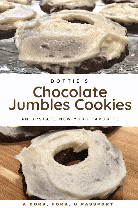 Chocolate Jumbles Cookies are delicious homemade chocolate and molasses iced cookie, a beloved favorite of upstate New York, especially during the holidays. #cookie #christmascookie #chocolateJumbles #chocolatejumbos #upstateNewYorkRecipes #cookierecipes Chocolate Jumbles Cookies Recipe, Chocolate Jumbos Recipe, Jumbles Cookies Recipe, Chocolate Jumbos, Jumbo Sugar Cookies, Jumble Cookies, Hot Brown Sandwich, 2023 Cookies, Cool Snacks