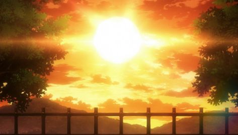 Anime Background Sunset, Manga Backgrounds, Gacha Backgrounds Outside, Notebook Wallpaper, Sunrise Background, Background Scenery, Gacha Background, Gintama Wallpaper, Gif Background