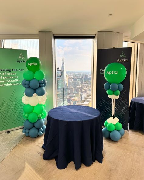 ➡️ ON BRAND ⬅️ Corporate balloons for Aptia 💙🤍💚 DM’s open to book! 🎉 • • #corporateballoons #corporateeventsdecor #corporate #corporateevent #personalisedballoons #giantballoons #onbrand #brandedballoons #londonevent #balloondecor #londonballoons #balloondelivery #companyevent #london #balloon #balloongarland #officedecor #anniversarydecoration #companydecor #brandevent #plt Office Inauguration Decoration Ideas, Inauguration Decoration Ideas, Business Balloons, Balloons Flowers, Corporate Events Decoration, Personalized Balloons, Balloon Delivery, Giant Balloons, Anniversary Decorations