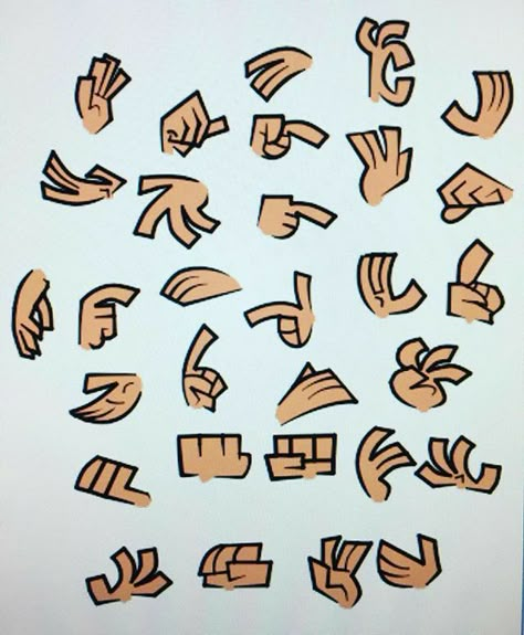 Cartoon Hands, رسم كاريكاتير, People Cartoon, 심플한 그림, Cartoon Body, Cartoon Style Drawing, Draw People, Hand Drawing Reference, Graffiti Alphabet