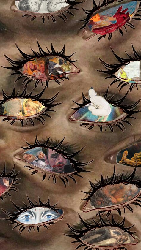 All Eyes On You, Brainstorming Aesthetic, Eyeball Collage, Eye Collage Art, Eyes Moodboard, Gcse Moodboard, Human Collage, Eye Collage, Illustration Eyes