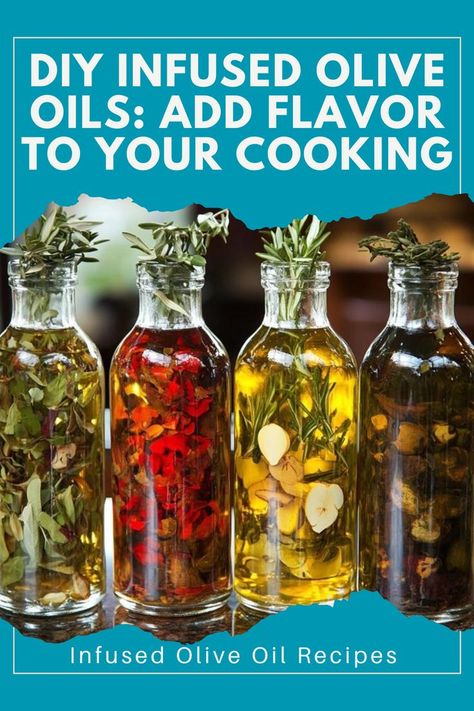 Add a gourmet touch to your meals with these homemade infused olive oils! Easy to make and packed with flavor. 🌶️ #DIYOliveOil #GourmetCooking #FlavoredOils #CookingAtHome Diy Infused Olive Oil, Infused Olive Oil Recipes, Flavored Olive Oil, Olive Oil Recipes, Diy Cooking, Infused Olive Oil, Olive Oils, Gourmet Cooking, Cooking Oils