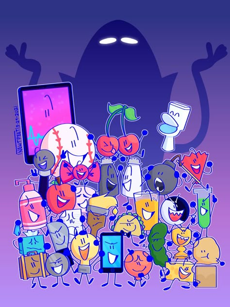 Me Phone Wallpaper Ii, Inanimate Insanity Fanart, Ii Fanart, Ii Wallpaper, Inanimate Insanity, Fandom Funny, I Dont Have Friends, Cool Art Drawings, Yin Yang