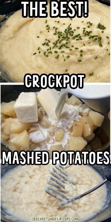 These slow-cooker garlic mashed potatoes are the epitome of easy and simple. Just toss the ingredients into the crockpot, let time work its magic, and voila—creamy perfection that's a must-have side for any holiday meal. This recipe is gluten-free too! Make this delicious recipe this holiday season! Christmas Crockpot Recipes, Mashed Potatoes Thanksgiving, Crockpot Mashed Potatoes, Crockpot Side Dishes, Best Crockpot, Crock Pot Potatoes, Easy Mashed Potatoes, Best Crockpot Recipes, Gluten Free Potatoes