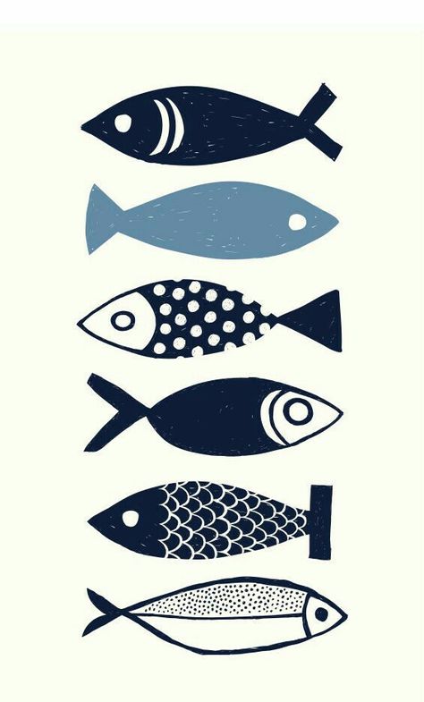 Fish Illustration, Fish Drawings, Art Et Illustration, Art And Illustration, Tea Collection, Lino Print, Fish Art, Linocut Prints, Fabric Painting