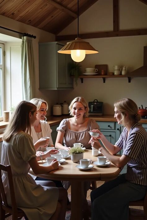 Gather your besties for a dreamy cottagecore aesthetic photoshoot! Capture those whimsical moments in nature with vintage vibes and laughter. Who needs Instagram when you can sip tea in style? 🌿☕️ #CottageCore #CottagecorePhotography #CottagecoreAesthetic #VintageCottagecore Cottagecore Aesthetic Photoshoot, Cottagecore Portrait, Cottagecore Photography, Cottagecore Tea Party, Cottagecore Tea, Dreamy Cottagecore, Sip Tea, Vintage Photo Editing, Cottagecore Art