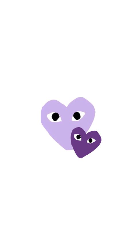 #myfirstshuffle Cdg Wallpaper, Heart With Eyes, Snapchat Stickers, Iphone Wallpaper Girly, Purple Heart, Heart Wallpaper, I Wallpaper, Ipad Wallpaper, Aesthetic Wallpapers