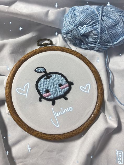 Stardew Embroidery, Stardew Valley Embroidery, Video Game Embroidery, Animal Crossing Embroidery, Stardew Valley Junimo, Embroider Ideas, Embroidery Hoodie, Needle Embroidery, Punch Needle Embroidery