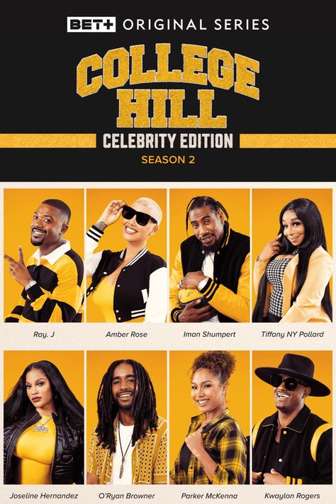 ‘College Hill: Celebrity Edition’ Season 2 | Meet The Class – UrbanBridgez.com | R&B, Interviews, TV, Films & Urban Entertainment Parker Mckenna, Yearbook Photoshoot, Ray J, Iman Shumpert, Joseline Hernandez, College Ad, Beautiful Photoshoot Ideas, University Style, Grad Photoshoot