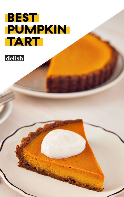 Forget Pumpkin Pie! This Pumpkin Tart Is Our New Favorite Fall DessertDelish Pumpkin Tarts Recipe, Pumpkin Tart, Paleo Ideas, Pumpkin Tarts, Cold Cake, Gingersnap Crust, Pumpkin Pie Cheesecake, Cheap Clean Eating, Quick Food