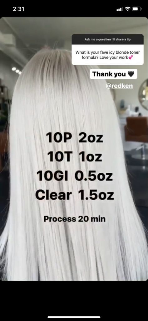 Platinum Blonde Hair Toner Redken, Redken Shades Eq Formulas Platinum, Icy Toner Formula, Platinum Blonde Hair Redken Formula, Redken White Blonde Formula, Platinum Blonde Shades Eq Formula, Redken Platinum Blonde Formula, Platinum Toner Formula, White Blonde Toner Formula Redken