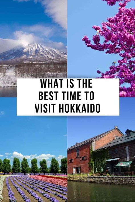 What is the Best Time to Visit Hokkaido? best time to travel hokkaido / hokkaido japan / hokkaido winter / hokkaido summer / hokkaido spring / hokkaido autumn / hokkaido fall / hokkaido in winter / hokkaido in may / hokkaido in june / hokkaido in december / hokkaido in august / hokkaido in july / hokkaido in april / hokkaido in february / hokkaido winter festival / sapporo snow festival / sapporo winter / hokkaido cherry blossom / hokkaido flower field / furano / hokkaido flower farm / Sapporo Japan Spring, Hokkaido Japan Autumn, Japan In August, Hokkaido Spring, Hokkaido Autumn, Sapporo Winter, Japan In June, Furano Hokkaido, Hokkaido Travel