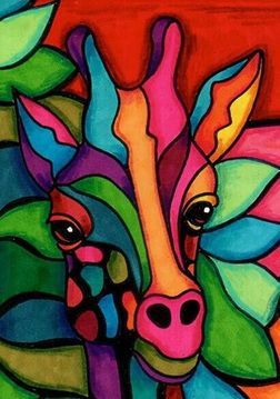 Pastel Artwork, Giraffe Art, Soyut Sanat Tabloları, A Giraffe, 수채화 그림, Chalk Pastels, Chalk Art, Arte Pop, Pastel Art