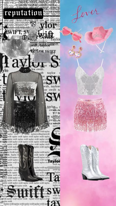 #taylorswift #erastour #outfitinspo #lover #reputation Eras Tour Outfits Lover, Eras Tour Outfits Taylor Swift, Tour Outfits Taylor Swift, Outfits Taylor Swift, Lover Reputation, Eras Tour Outfits, Taylor Swift Costume, Hallowen Ideas, Trio Halloween Costumes