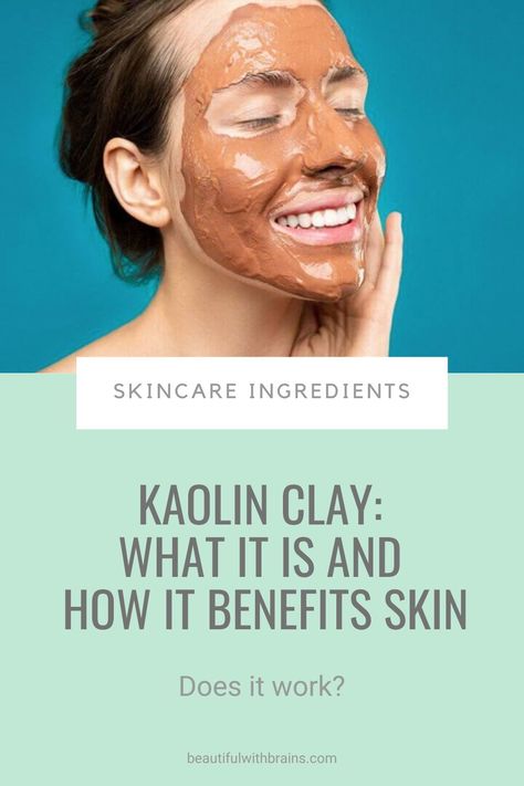 A clay mask isn’t just a pampering treat. If you’ve got oily, acne-prone skin, putting mud on your face can give your skin a matte, shine-free look and keep breakouts at bay.But what type of clay is best? For moderately oily skin, go with kaolin clay. Here’s why... #skincareingredients Kaolin Clay Benefits, The Ordinary Acne, Get Rid Of Spots, Skincare Habits, Acne Help, Cheap Skin Care Products, Acne Skincare Routine, Routine Skincare, Suncare