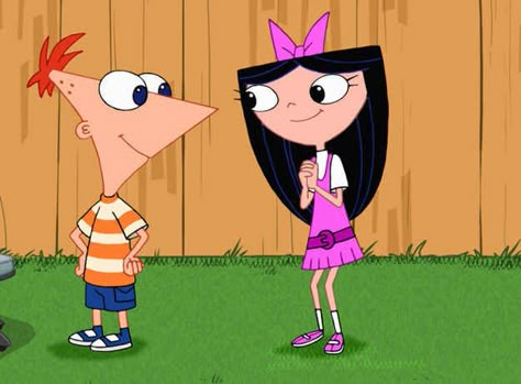 Phineas and Isabella Isabella And Phineas Costume, Isabella And Phineas, Phineas And Ferb Costume, Couple Cartoon Characters, Isabella Garcia, Phineas And Isabella, Milo Murphy, Cartoon Halloween Costumes, Phineas E Ferb