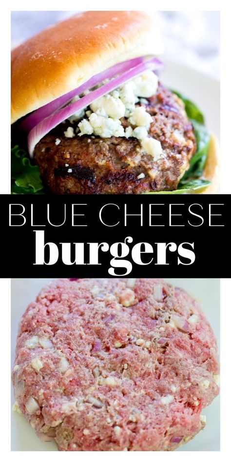 Blue Cheese Chicken Burgers, Ground Beef Blue Cheese Recipe, Blue Cheese Hamburgers, Blue Cheese Turkey Burgers, Stuffed Blue Cheese Burgers, Blue Cheese Stuffed Burgers, Blue Cheese Crumbles Recipes, Recipes With Blue Cheese Crumbles, Blue Cheese Burger Recipes