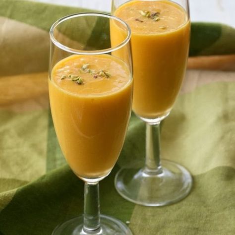 Vegan Mango Lassi Glutenfree Recipe - Vegan Richa Mango Yogurt Smoothie, Lentil Veggie Burger, Mango Lassi Recipe, Mango Lassi Recipes, Lassi Recipe, Cashew Yogurt, Coconut Milk Yogurt, Almond Milk Yogurt, Lassi Recipes