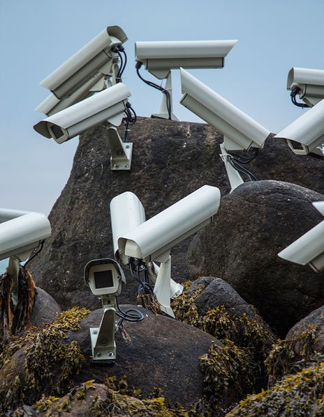 Artist Jakub Geltner Installs Surveillance Cameras Into Public Spaces | iGNANT.de Sea Sculpture, Satellite Dish, Camera Art, Welcome To Night Vale, Security Cameras, Surveillance Cameras, Foto Art, Surveillance Camera, Home Security Systems