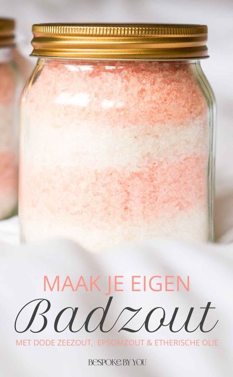 Een uniek moederdagcadeau: zelfgemaakt badzout - Mariska @ Bespoke by you Crafts For Teens To Make, Crafts For Adults, Crafts Easy, Unique Mothers Day Gifts, Diy Presents, Cadeau Diy, Homemade Bath Products, Mason Jar Lighting, Mason Jar Diy