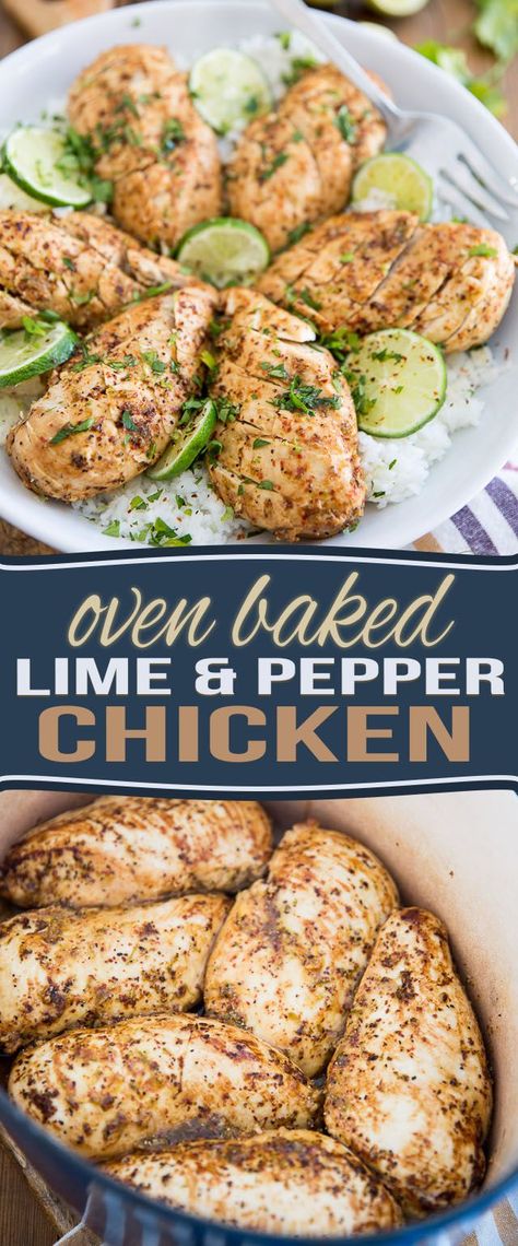 Oven Baked Lime and Pepper Chicken by Sonia! The Healthy Foodie | Recipe on thehealthyfoodie.com Healthy Cooking Oils, Oven Chicken, Pepper Chicken, Chicken Stuffed Peppers, Lime Chicken, Healthy Foodie, Oven Recipes, Foodie Recipes, Healthy Chicken Recipes