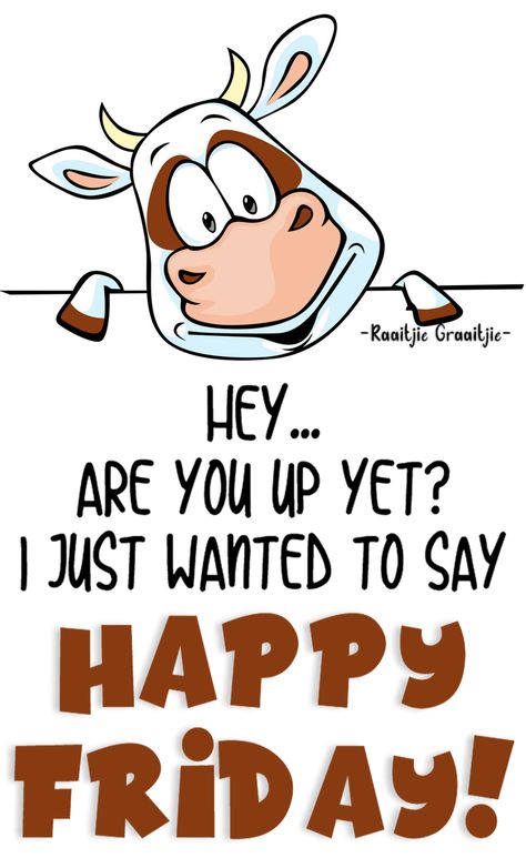 Hey... are you up yet? I just wanted to say HAPPY FRIDAY! Hey Hey Its Friday, You Up Yet Good Morning, Are You Up Yet Funny, It’s Friday Good Morning, Just Wanted To Say Hi Quotes, Happy Friday Good Morning Funny, Happy Friday Funny Hilarious, Happy Friday Funny Humor Hilarious, It’s Friday Funny