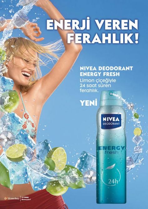 Deodorant Ads, Nivea Deodorant, Dasani Bottle, Antiperspirant, Print Ad, Advertising Design, Print Ads, Shower Gel, Deodorant