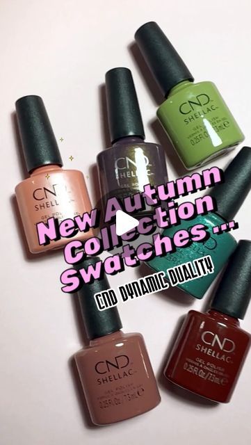 Norwich Makeup & Nails ✿ Tabby Casto on Instagram: "New CND AW24 Collection is here! Which is your fave ?   What are you going to try from the new @cndworld Dynamic Duality Collection? Comment below ⬇️  1. Apribot - Apricot with a pearl finish  2. Plant Bound - Yellow Sage with a cream finish  3. Mauve - Morphosis - Clay inspired mauve  4. Purplexity - Deep Purple with a gold pearl finish  5. Teal-Tricity - Teal with a glitter finish  6. Take Root - Burgandy with a cream finish   #CND #Shellac #autumn2024 #cndworld #NailArt #NailDesign #LongLastingNails #ChipResistant #HealthyNails #NailScience #NailCare #fall2024 #s2nails #cndshellac #VibrantColors #GelPolish #NailInspo #cnddynamicduality #norwichnails #cndtakeroot #cndpurplexity #cndtealtricity #cndplantbound #cndmauvemorphosis #cndaprib Cnd Shellac Colors 2024 Fall, Cnd Shellac Colors 2024, Cnd Shellac Colors, Cnd Shellac Nails, Shellac Colors, Mauve Nails, Cnd Nails, Nail Work, Long Lasting Nails