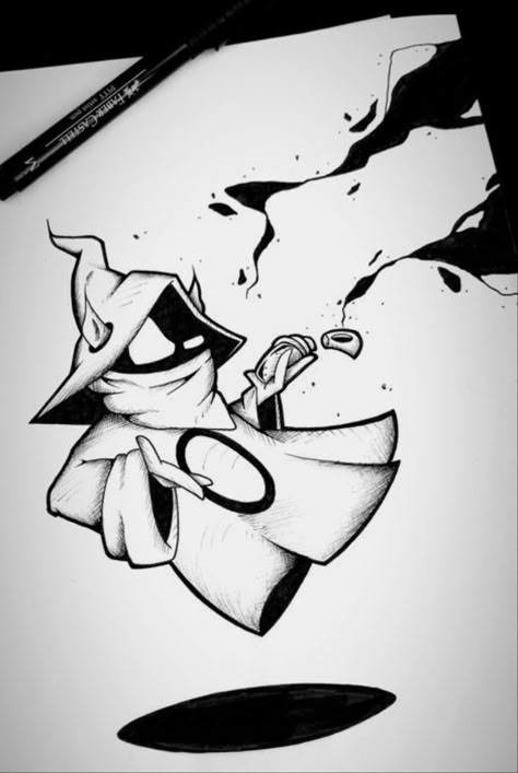 Good Drawing Ideas Sketches, Graffiti Characters Sketches, Dark Doodles, Graffiti Wildstyle, Cartoon Character Tattoos, Graffiti Doodles, Graffiti Style Art, Graffiti Characters, Dark Art Drawings