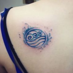 Water: the element of change Water Tribe Tattoo, Avatar Water Tribe, Avatar Water, Tribe Tattoo, Atla Tattoo, Water Lily Tattoos, Grace Tattoos, Avatar Tattoo, Nerdy Tattoos