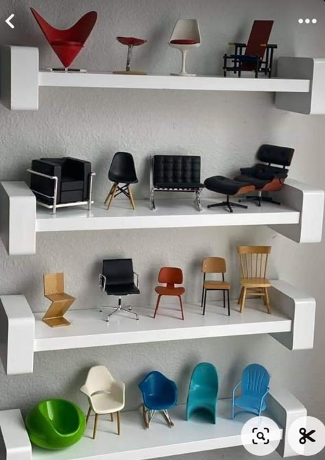 Architectural Art, Miniature Chair, Diy Dollhouse Furniture, Dream House Decor, Design Case, Interior Inspo, Dollhouse Furniture, 인테리어 디자인, Interior Architecture Design