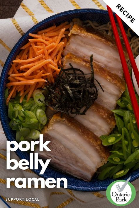 Pork Belly Ramen Recipe Oven Pork Belly, Pork Belly Ramen Recipe, Easy Pork Belly, Pork Ramen Recipe, Pork Belly Ramen, Best Pork Recipe, Pork Ramen, Ramen Dishes, Bowl Of Ramen